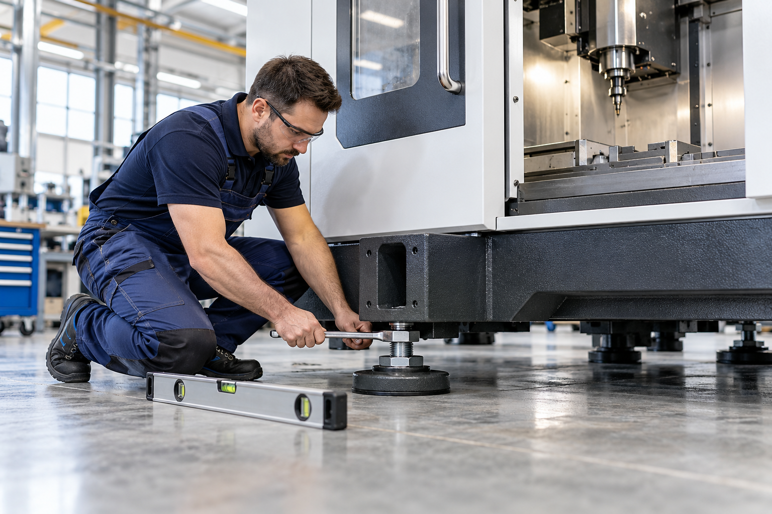 CNC machine installation